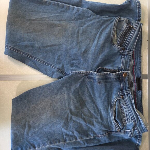 Steve's Jeans Mens 32x32 Blue Slim Fit Straight Light Wash Stretch Zipper Pocket - Picture 5 of 13